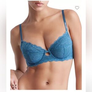 Calvin Klein Seductive Comfort with Lace Full Coverage Bra QF1741, nwt